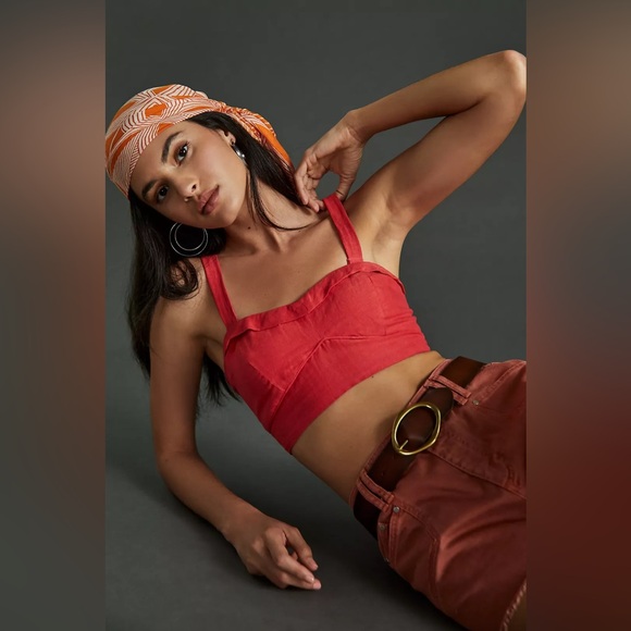 Anthropologie Maeve Bustier Top - Picture 1 of 9